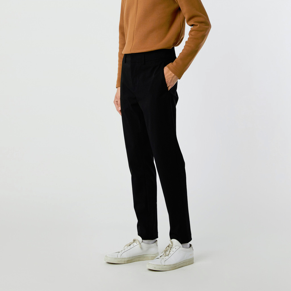 OAK + FORT - Black Tapered Cut Casual Pant 3142
